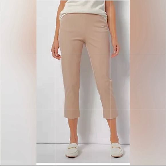 NWT Isaac Mizrahi Beige Crop Pants with Pockets / Size 10 - Picture 1 of 9